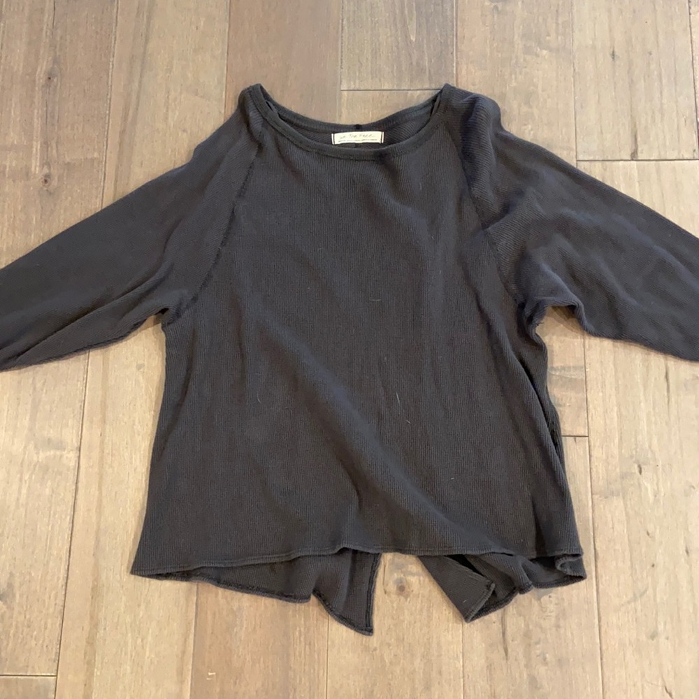 Free People Waffle Knit